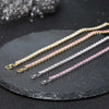 S925 Sterling Silver Geometric Bracelet With Zircon Electroplated For Women