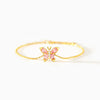 S925 Sterling Silver Geometric Butterfly Bracelet For Women Electroplated