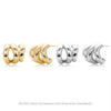 S925 Sterling Silver Geometric Circle Electroplated Artistic Creative Retro Fashion Elegant Simple Women's Earrings