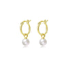 S925 Sterling Silver Geometric Circle Electroplated Women's Earrings