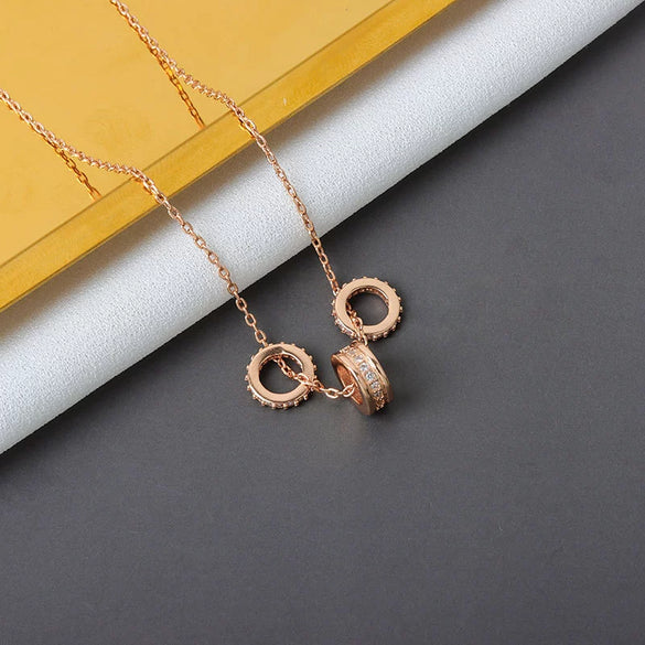 S925 Sterling Silver Geometric Clavicle Necklace For Women With Detachable Pendant Electroplated Cross Chain Short Necklace