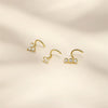 S925 Sterling Silver Geometric Closed Puncture Ring For Women With Electroplating