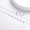 S925 Sterling Silver Geometric Cross Chain Necklace For Women With Electroplating