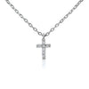 S925 Sterling Silver Geometric Cross Pendant Necklace With Copper Pendant And Snake Bone Chain Elegant Couple Jewelry