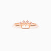 S925 Sterling Silver Geometric Crown Ring For Women With Electroplating