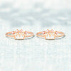 S925 Sterling Silver Geometric Crown Ring For Women With Electroplating