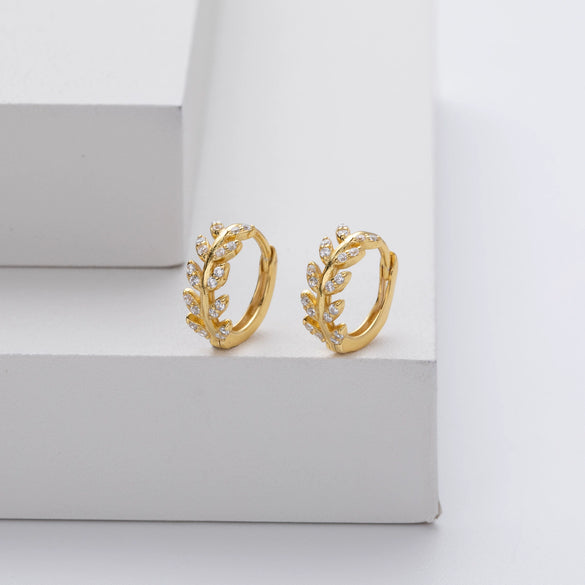 S925 Sterling Silver Geometric Diamond Earrings For Women