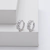 S925 Sterling Silver Geometric Diamond Earrings For Women