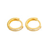S925 Sterling Silver Geometric Diamond Zircon Earrings For Female With Electroplating