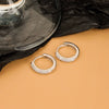 S925 Sterling Silver Geometric Diamond Zircon Earrings For Female With Electroplating