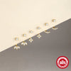 S925 Sterling Silver Geometric Double Wear Ear Jacket Studs With Electroplating For Women