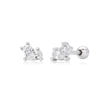 S925 Sterling Silver Geometric Drop Earrings Electroplated For Women