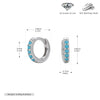 S925 Sterling Silver Geometric Ear Buckle And Round Ear Ring Earrings Electroplated Natural Style Women's And Unisex