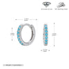 S925 Sterling Silver Geometric Ear Buckle And Round Ear Ring Earrings Electroplated Natural Style Women's And Unisex