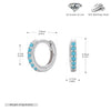 S925 Sterling Silver Geometric Ear Buckle And Round Ear Ring Earrings Electroplated Natural Style Women's And Unisex