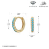S925 Sterling Silver Geometric Ear Buckle And Round Ear Ring Earrings Electroplated Natural Style Women's And Unisex
