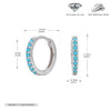 S925 Sterling Silver Geometric Ear Buckle And Round Ear Ring Earrings Electroplated Natural Style Women's And Unisex