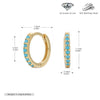 S925 Sterling Silver Geometric Ear Buckle And Round Ear Ring Earrings Electroplated Natural Style Women's And Unisex
