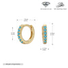 S925 Sterling Silver Geometric Ear Buckle And Round Ear Ring Earrings Electroplated Natural Style Women's And Unisex