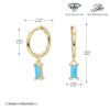 S925 Sterling Silver Geometric Ear Ring Simple Creative For Women