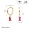 S925 Sterling Silver Geometric Ear Ring Simple Creative For Women