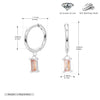 S925 Sterling Silver Geometric Ear Ring Simple Creative For Women