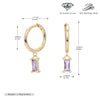 S925 Sterling Silver Geometric Ear Ring Simple Creative For Women