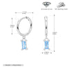 S925 Sterling Silver Geometric Ear Ring Simple Creative For Women