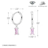S925 Sterling Silver Geometric Ear Ring Simple Creative For Women