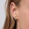 S925 Sterling Silver Geometric Earrings Electroplated Sweet Style