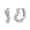 S925 Sterling Silver Geometric Earrings Electroplated Sweet Style