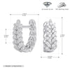 S925 Sterling Silver Geometric Earrings Electroplating Fashion Jewelry For Women