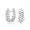 S925 Sterling Silver Geometric Earrings Electroplating Fashion Jewelry For Women