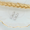 S925 Sterling Silver Geometric Electroplated Earrings For Women
