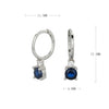 S925 Sterling Silver Geometric Electroplated Earrings For Women
