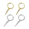 S925 Sterling Silver Geometric Electroplated Female Earrings