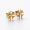 S925 Sterling Silver Geometric Electroplated Women's Earrings
