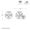 S925 Sterling Silver Geometric Electroplated Women's Earrings