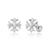 S925 Sterling Silver Geometric Electroplated Women's Earrings