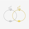 S925 Sterling Silver Geometric Figure Virgin Mary Bracelet For Women Light Luxury Electroplated Jewelry