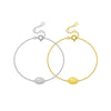 S925 Sterling Silver Geometric Figure Virgin Mary Bracelet For Women Light Luxury Electroplated Jewelry