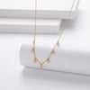 S925 Sterling Silver Geometric Inlaid Zircon Ochain Women's Clavicle Necklace
