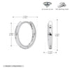 S925 Sterling Silver Geometric Inlaid Zircon Women's Earrings