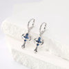 S925 Sterling Silver Geometric Light Luxury Fashion Earrings