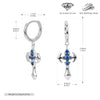 S925 Sterling Silver Geometric Light Luxury Fashion Earrings