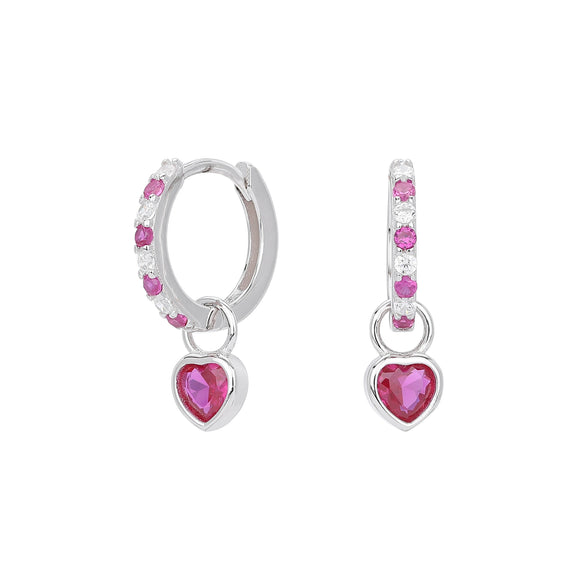 S925 Sterling Silver Geometric Love Earrings