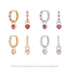 S925 Sterling Silver Geometric Love Earrings