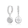 S925 Sterling Silver Geometric Microinlaid Zircon Earrings Light Luxury Jewelry For Women