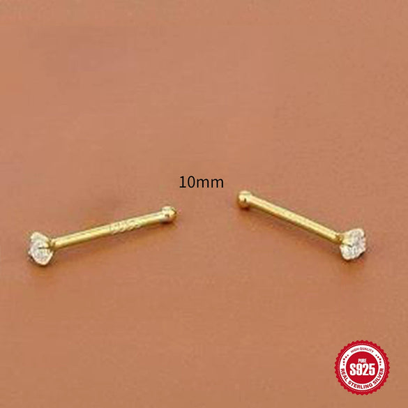 S999 Sterling Silver Geometric Minimalist Unisex Earrings With Electroplating Treatment