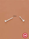 S999 Sterling Silver Geometric Minimalist Unisex Earrings With Electroplating Treatment